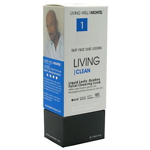 Cinsay Living Clean Liquid Loofa-Bamboo Facial Cleansing Scrub